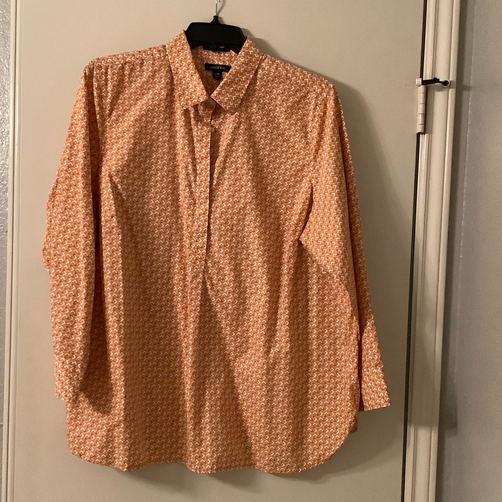 Long sleeve pop over shirt